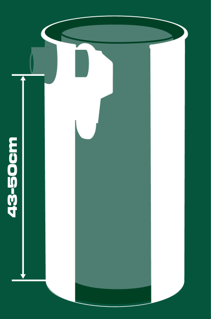 Visina 43-50 cm.