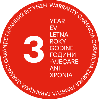 3 godine jamstva, napisano na više jezika