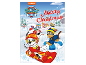Adventski kalendar s crtanim psima na snijegu, tekst „Merry Christmas“.