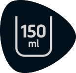 Ikona mjerne čaše s volumenom od 150 ml.