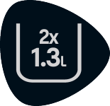 Oznaka: kapacitet 2x 1.3L