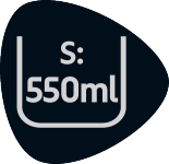 S: Oznaka kapaciteta 550ml