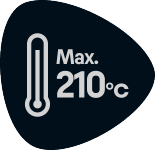 Maksimalna temperatura 210°C.
