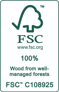 FSC pečat 100%: Drvo iz dobro gospodarenih šuma, C108925.