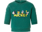 Zelena majica s printom crtanih likova i tekstom „MICKEY and Friends“.