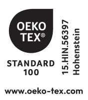 Standard 100 certifikacijski pečat s brojem 15.HIN.56397 Hohenstein.