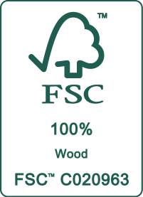 FSC pečat 100% Drvo, kod C020963.