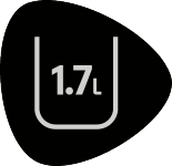 Kapacitet 1,7 litara
