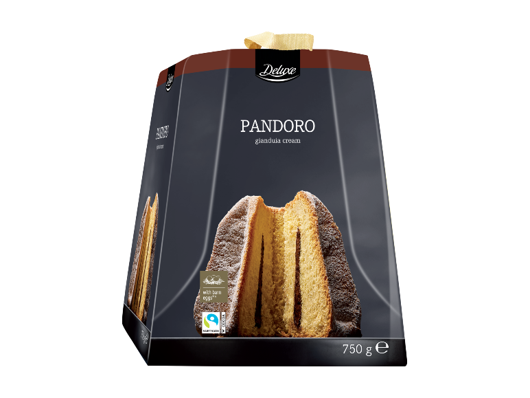 Deluxe Pandoro s gianduja kremom, 750 g.