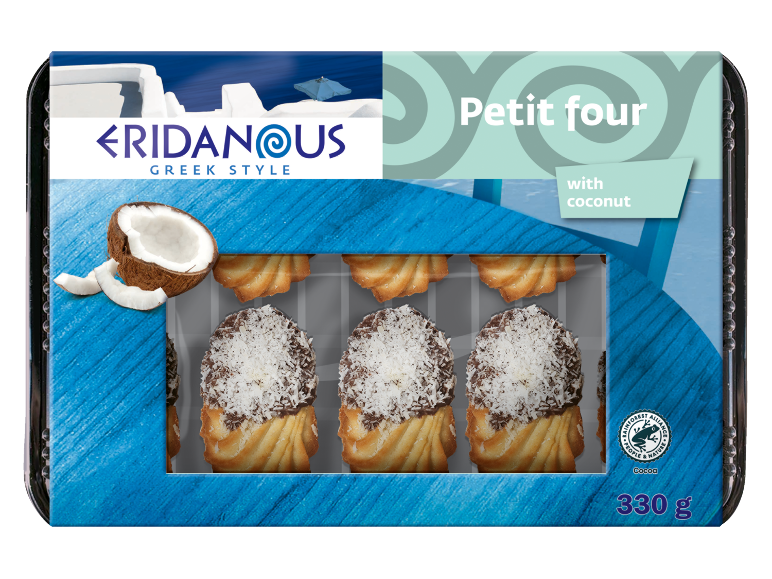 Petit four s kokosom, grčki stil, 330g.