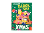 Zeleni adventski kalendar s crtanim likovima, darovima i natpisom „IT’S BEGINNING TO LOOK LIKE XMAS“.