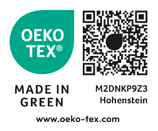 Made in Green Oeko-Tex certifikat s brojem M2DNKP9Z3 Hohenstein, www.oeko-tex.com