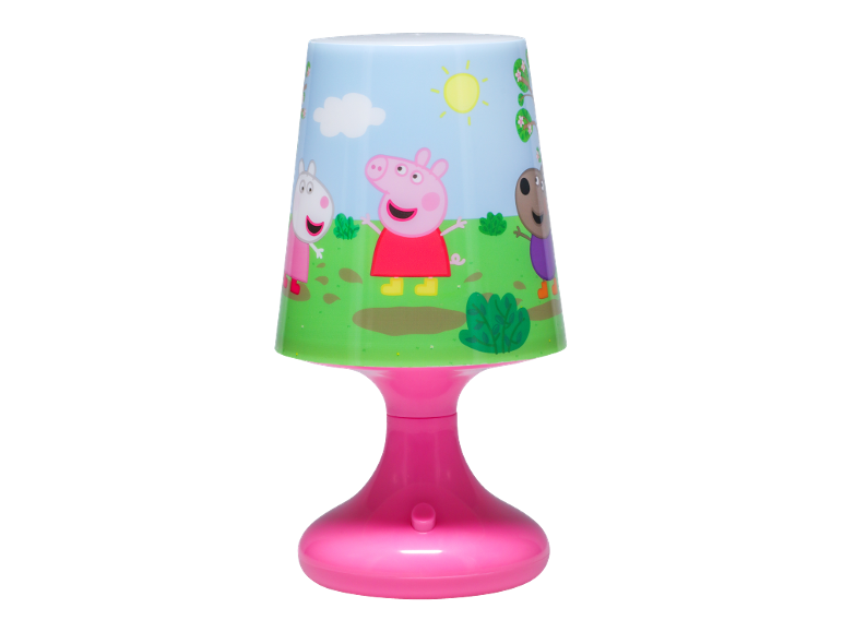 Ružičasta dječja svjetiljka s dizajnom Peppa Pig