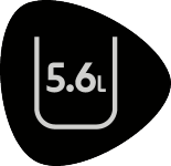 Kapacitet 5,6 litara.