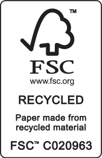 FSC RECYCLED pečat: Papir izrađen od recikliranog materijala, FSC™ C020963.