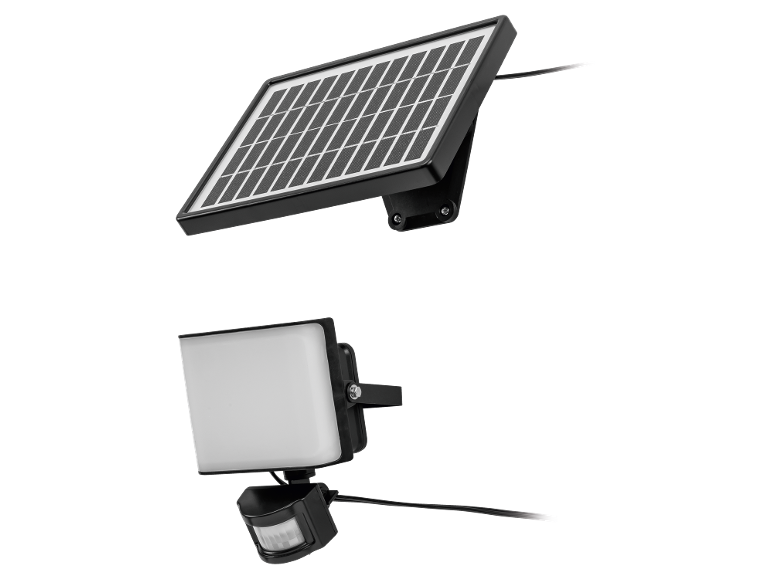 Solarni panel i reflektor sa senzorom pokreta.