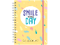 Žuti spiralni školski rokovnik s tekstom „SMILE every DAY“ i „Školski rokovnik 2026./2027.“