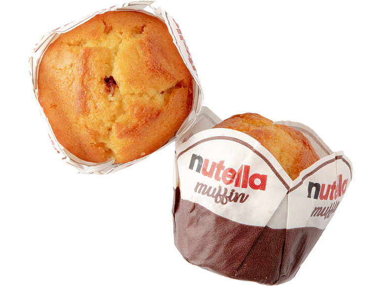 Dva čokoladna muffina u papirnatim omotima, jedan s vidljivim vrhom.