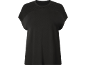 Crna majica s čipkastim ramenima