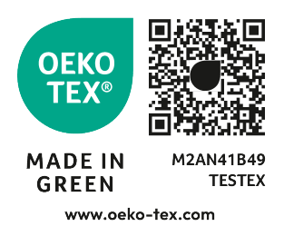 Certifikat Made in Green s brojem M2AN41B49 TESTEX, www.oeko-tex.com