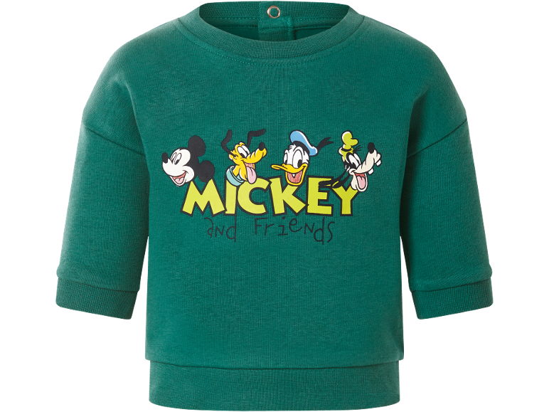 Zelena dječja majica s Mickeyjem, Plutonom, Donaldom i Goofyjem te natpisom 'Mickey and Friends'.