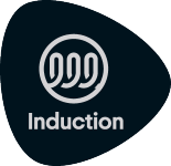 Pečat s tekstom „Induction“ i simbolom tri petlje.