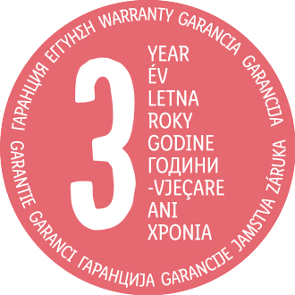Pečat 3-godišnjeg jamstva na više jezika