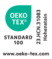 STANDARD 100 OEKO-TEX® certifikat, broj 23.HCN.31083 Hohenstein.