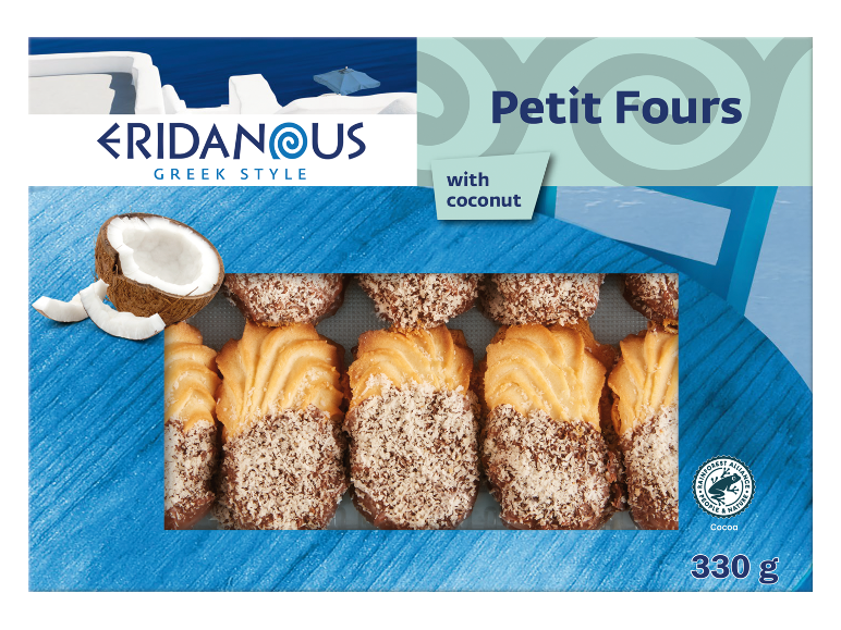 Grčki Petit Fours s kokosom, 330 g
