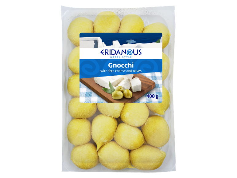 Pakiranje njoka s feta sirom i maslinama, grčki stil, 400 g