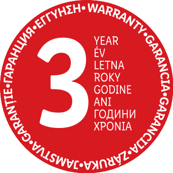 3 godine jamstva napisano na više jezika