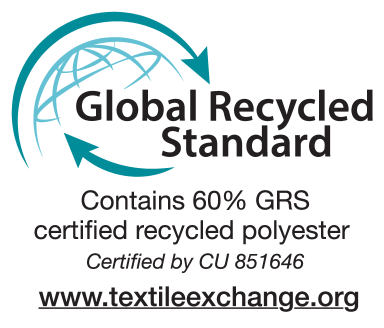 Oznaka Global Recycled Standard: Sadrži 60% GRS certificiranog recikliranog poliestera, certificirano od CU 851646.
