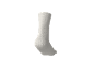 Jedna bijela čarapa na crnoj pozadini.