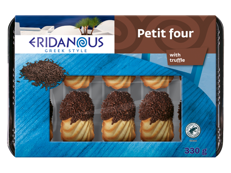 Grčki petit four s tartufom i čokoladom, 330 g.