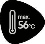 Maksimalna temperatura 56°C