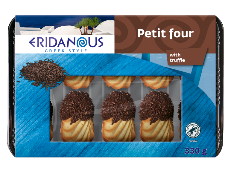 Grčki petit four s tartufom i čokoladom, 330 g.