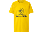 Žuta majica s crnim okruglim logotipom i tekstom 'BORUSSIA DORTMUND'.