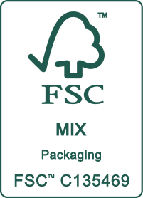 Logotip certifikata FSC MIX Packaging C135469.