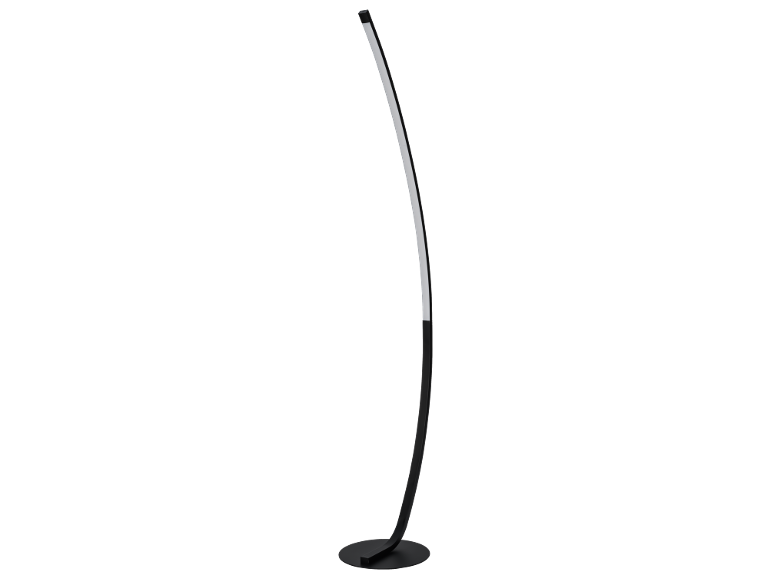 Crna zakrivljena LED stolna lampa