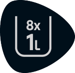 8x 1L