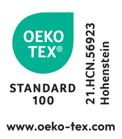 Oznaka OEKO-TEX® STANDARD 100, 21.HCN.56923 Hohenstein, www.oeko-tex.com