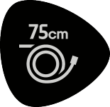 Crijevo duljine 75 cm.