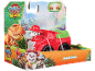 Igračka Paw Patrol Dino film s Marshallom i dinosaurom u crvenom vozilu.