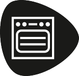 Ikona koja prikazuje pećnicu s pločom za kuhanje.