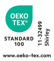 OEKO-TEX STANDARD 100 pečat, broj 11-32499 Shirley, www.oeko-tex.com