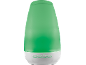 Zeleni aroma difuzor s bijelom bazom, gumbima i postavkama vremena 1H, 3H, 6H.