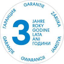 Oznaka 3 godine jamstva na više jezika
