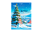 Adventski kalendar s mliječnom čokoladom, božićnim drvcem, snjegovićem i Djedom Božićnjakom.