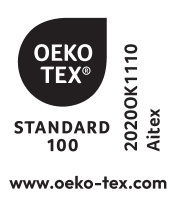 OEKO-TEX STANDARD 100 pečat, broj 2020OK1110, AITEX, www.oeko-tex.com