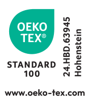 Tekstilni pečat STANDARD 100, broj 24.HBD.63945 Hohenstein, oeko-tex.com